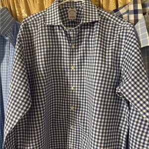 Brooks Brothers Blue and White Gingham Shirt